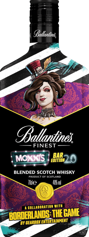 24,95 € 免费送货 | 威士忌混合 Ballantine's Borderlands The Game Bar Edition 2.0 苏格兰 英国 瓶子 70 cl