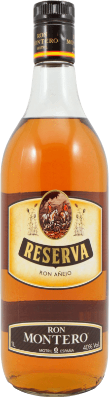 28,95 € Spedizione Gratuita | Rum Montero Añejo — Invecchiato, Riserva Spagna 1 L