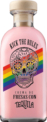15,95 € Spedizione Gratuita | Tequila Lasil Kick The Rules Crema de Fresas con Tequila Pride Edition Spagna Bottiglia 70 cl