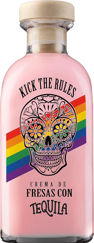 18,95 € 送料無料 | テキーラ Lasil Kick The Rules Crema de Fresas con Tequila Pride Edition スペイン ボトル 70 cl