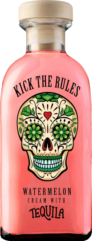 15,95 € Free Shipping | Tequila Lasil Kick The Rules Crema de Sandía con Tequila Watermelon Spain Bottle 70 cl