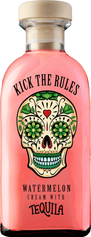 16,95 € Kostenloser Versand | Tequila Lasil Kick The Rules Crema — Creme Spanien 70 cl Sandía — Wassermelone, Tequila