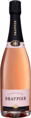 61,95 € Kostenloser Versand | Rosé Sekt Drappier Rosé Brut A.O.C. Champagne Champagner Frankreich Spätburgunder Flasche 75 cl