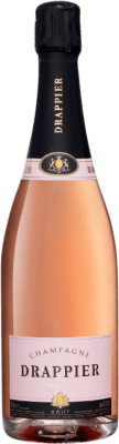 37,95 € Бесплатная доставка | Розовое игристое вино Drappier Brut — брют Rosé — Розе A.O.C. Champagne шампанское Франция Pinot Noir — Пино Нуар 75 cl