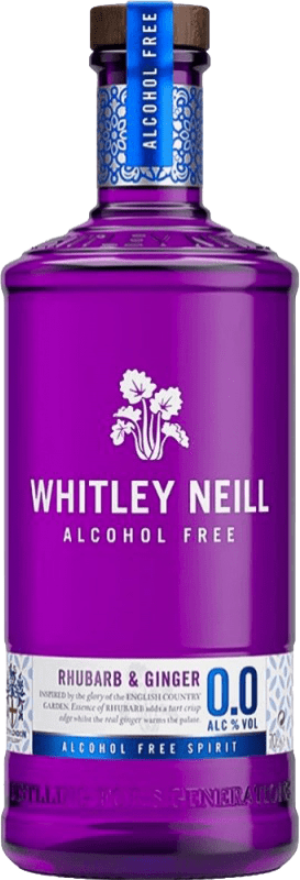 24,95 € 免费送货 | 金酒 Gin Whitley Neill 英国 70 cl Ginger — 姜, Rhubarb — 大黄 不含酒精