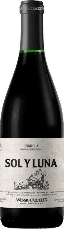 15,95 € Free Shipping | Red wine Asensio Carcelén Sol y Luna Vendimia muy Tardía Semi-Dry Semi-Sweet D.O. Jumilla Region of Murcia Spain Monastrell Bottle 75 cl