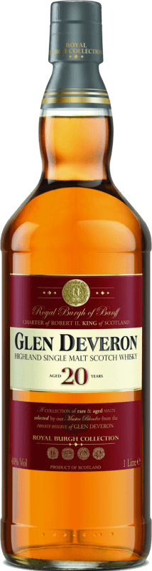 154,95 € Бесплатная доставка | Односолодовый виски Glen Deveron Объединенное Королевство 20 Лет бутылка 1 L