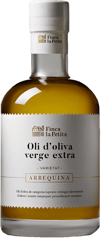 16,95 € Kostenloser Versand | Olivenöl Finca La Petita E-NOL Extra Nativ Spanien Arbequina Medium-Flasche 50 cl