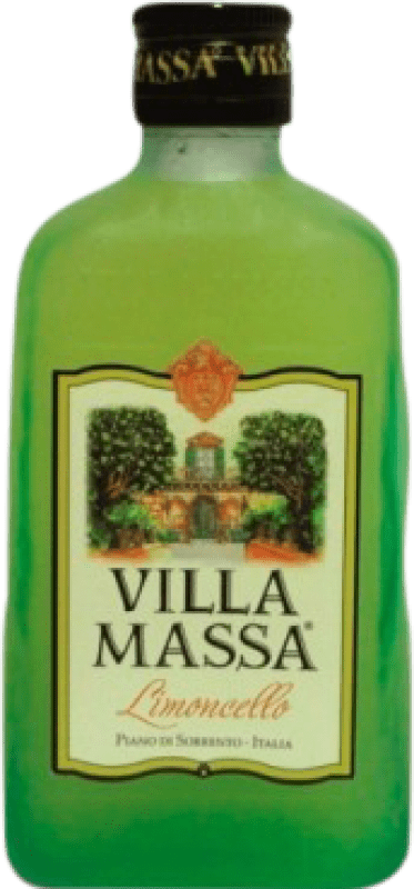 55,95 € Envio grátis | Caixa de 12 unidades Limoncello Villa Massa Itália Garrafinha Miniatura 5 cl