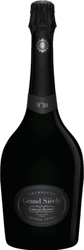 247,95 € Kostenloser Versand | Weißer Sekt Laurent Perrier Grand Siècle Nº 24 Brut — Herb Große Reserve — Lange Reifung A.O.C. Champagne Frankreich Pinot Noir — Spätburgunder, Chardonnay Flasche 75 cl