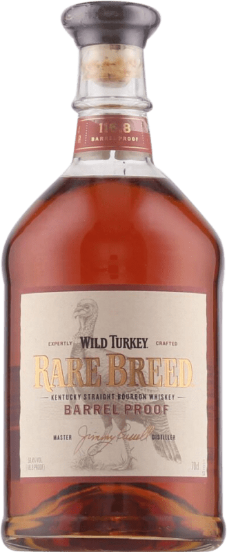 66,95 € 送料無料 | バーボンウイスキー Wild Turkey Breed Proof Rare — 希少, Barrel — 樽 ケンタッキー州 アメリカ 1 L
