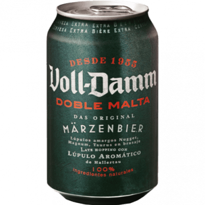 36,95 € 送料無料 | 24個入りボックス ビール Voll Damm Doble Malta Estilo Märzenbier Original ドイツ アルミ缶 33 cl