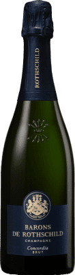 62,95 € 送料無料 | 白スパークリングワイン Barons de Rothschild Concordia Brut A.O.C. Champagne フランス Pinot Black, Chardonnay ボトル 75 cl