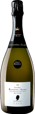102,95 € 免费送货 | 白起泡酒 Raventós i Blanc Personal Brut Nature — 天然干型起泡酒 特级珍藏 加泰罗尼亚 西班牙 Xarel·lo — 哈雷洛, Parellada — 帕雷利亚达 75 cl