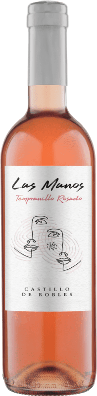 8,95 € Бесплатная доставка | Розовое вино Castillo de Robles Las Manos D.O. La Mancha Кастилья-Ла-Манча Испания Tempranillo — Темпранильо Бутылка 75 cl