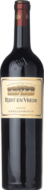 62,95 € Бесплатная доставка | Красное вино Rust en Vrede Estate I.G. Stellenbosch Стелленбош Южная Африка Merlot, Syrah, Sauvignon White бутылка 75 cl