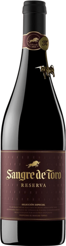 7,95 € Envoi gratuit | Vin Rouge Torres Sangre de Toro Réserve D.O. Catalunya Catalogne Espagne Syrah, Garnacha — Grenache, Mazuelo, Cariñena — Carignan Bouteille 75 cl