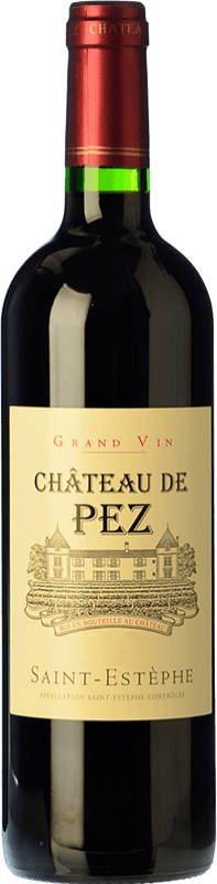 347,95 € Envio grátis | Vinho tinto Château de Pez A.O.C. Saint-Estèphe Bordeaux França Merlot, Cabernet Sauvignon, Petit Verdot Garrafa Jéroboam-Duplo Magnum 3 L