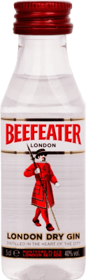 31,95 € Envio grátis | Caixa de 12 unidades Gin Beefeater Garrafa Miniatura 5 cl