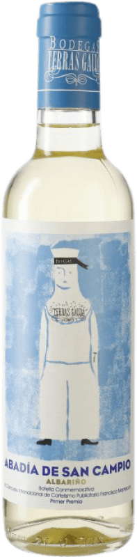 115,95 € 免费送货 | 盒装24个 白葡萄酒 Terras Gauda Abadía de San Campio D.O. Rías Baixas 加利西亚 西班牙 Albariño — 阿尔巴利诺 半瓶装 37 cl