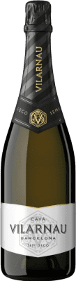 16,95 € Envío gratis | Espumoso Blanco Vilarnau Semiseco D.O. Cava Cataluña España Macabeo, Xarel·lo, Parellada 75 cl