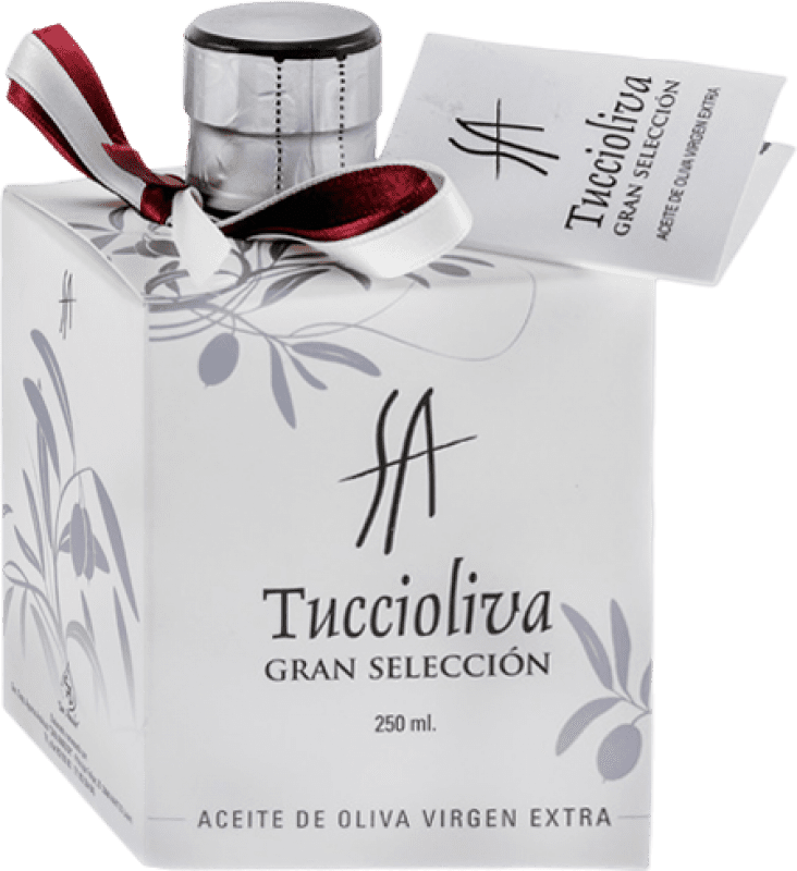 12,95 € 送料無料 | オリーブオイル Tuccioliva Mystic White — ホワイトエディション, セレクション, EVOO エキストラバージン Jaén スペイン 小瓶 25 cl