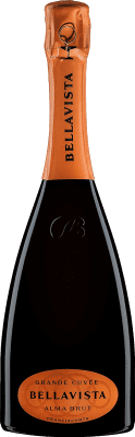64,95 € 送料無料 | 白のスパークリングワイン Bellavista Alma Brut — ブリュット Grande Cuvée D.O.C.G. Franciacorta ロンバルディア イタリア Pinot Noir — ピノ・ノワール, Chardonnay — シャルドネ, Pinot Blanc — ピノ・ブラン 75 cl