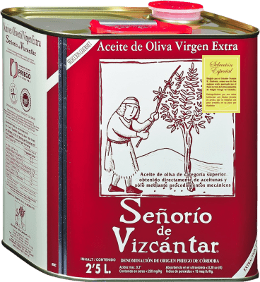 41,95 € 送料無料 | オリーブオイル Vizcántar Señorío セレクション, 特別, EVOO エキストラバージン D.O.P. Priego de Córdoba Córdoba スペイン スペシャル缶 2,5 L