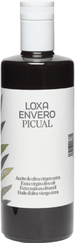 17,95 € Envio grátis | Azeite de Oliva Loxa Envero AOVE Virgem Extra Espanha Picual Garrafa Medium 50 cl