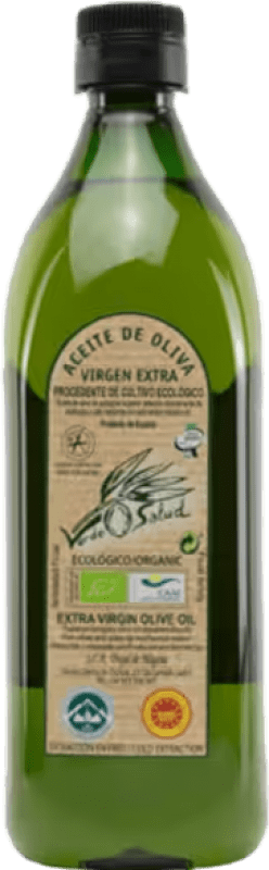 9,95 € Envio grátis | Azeite de Oliva Trujal de Mágina Et Eretru AOVE Virgem Extra D.O. Sierra Mágina Jaén Espanha Picual Eco — Biológico 1 L PET