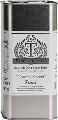 12,95 € 送料無料 | オリーブオイル Pagos de Toral Cosecha Temprana — 早摘み, EVOO エキストラバージン Jaén スペイン Picual — ピクアル Eco — エコ ビオ オーガニック ミディアム缶 1 L
