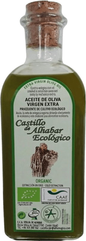 16,95 € Envío gratis | Aceite de Oliva Trujal de Mágina Castillo Alhabar Rama Sin Filtrar, AOVE Virgen Extra D.O. Sierra Mágina Jaén España Picual Eco — Ecológico Botella Medium 50 cl