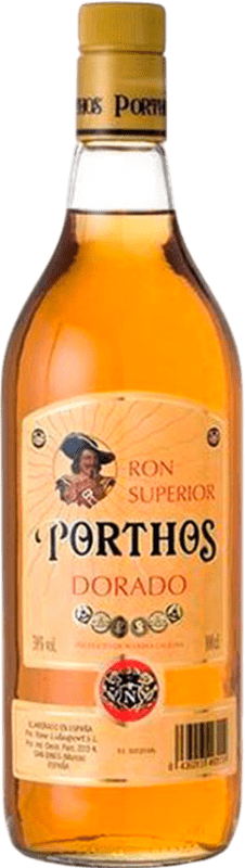 12,95 € Free Shipping | Rum New Lidesport Porthos Dorado — Golden Añejo — Aged Spain 1 L