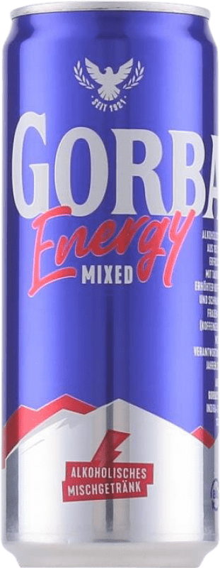 62,95 € Kostenloser Versand | 12 Einheiten Box Energydrink Gorbatschow Deutschland Dose 33 cl Vodka — Wodka