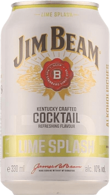 54,95 € 送料無料 | 12個入りボックス ミキサー Jim Beam Splash スペイン 缶 33 cl Lime — ライム