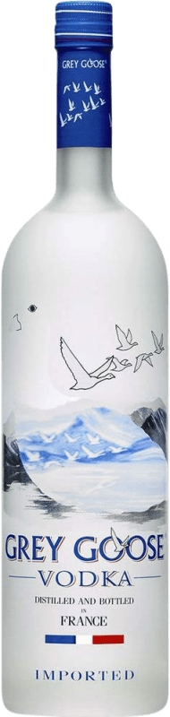 36,95 € Envio grátis | Caixa de 6 unidades Vodka Grey Goose França Garrafinha Miniatura 5 cl