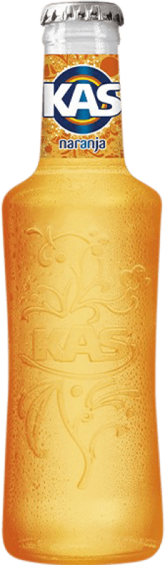 32,95 € Free Shipping | 24 units box Soft Drinks Kas Spain Small Bottle 20 cl Glass Naranja — Orange